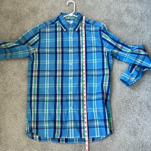 Southern Tide LS Palmetto Plaid Shirt Ocean Channel Button Down Sz M Rtl $99 - Picture 6 of 7